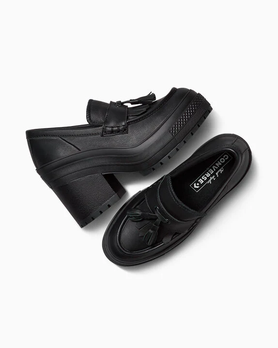 Chuck 70 De Luxe Heel Loafer Platform Leather Low Top - Image 11