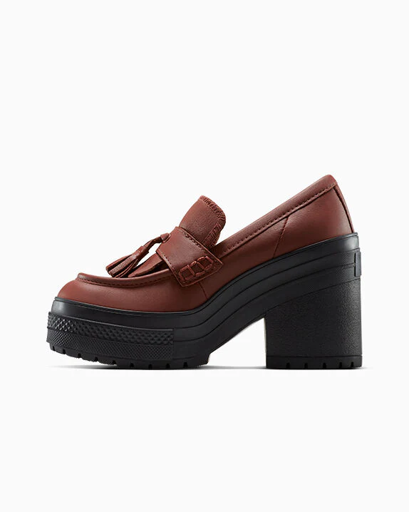 Chuck 70 De Luxe Heel Loafer Platform Leather Low Top - Image 17