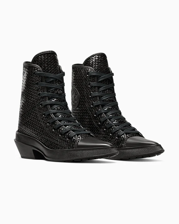 Chuck 70 De Luxe Pointed Platform Woven Leather - Image 14