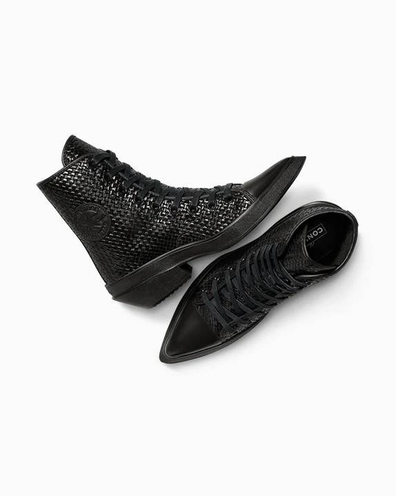 Chuck 70 De Luxe Pointed Platform Woven Leather - Image 16