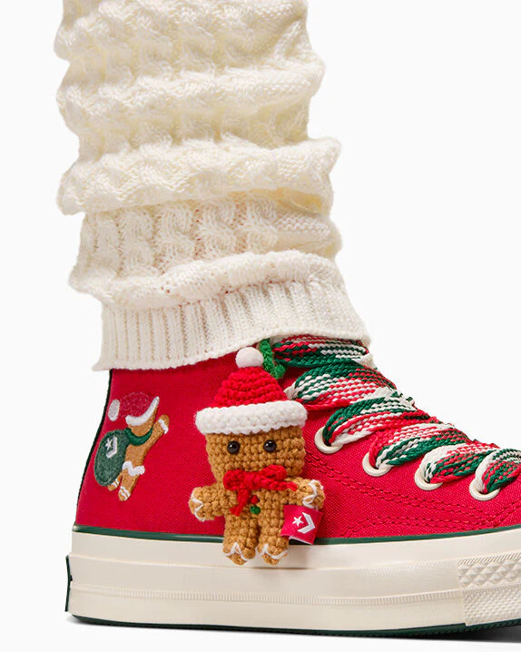 Chuck 70 X-Mas Gingerbread & Knit Sock High Top - Image 10