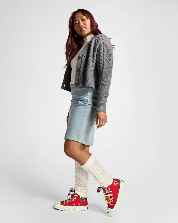 Chuck 70 X-Mas Gingerbread & Knit Sock High Top - Image 11