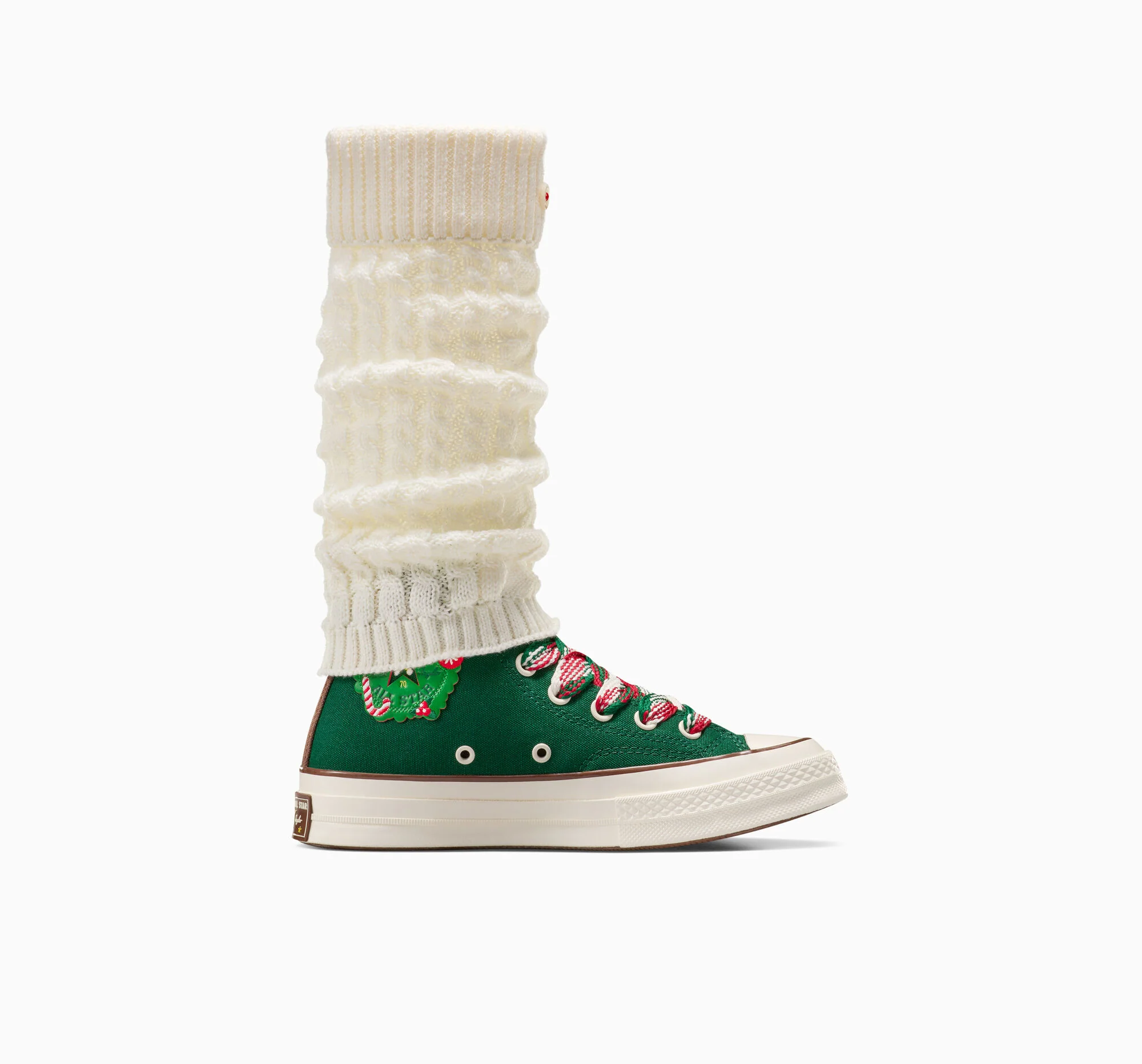 Chuck 70 X-Mas Gingerbread & Knit Sock High Top - Image 13