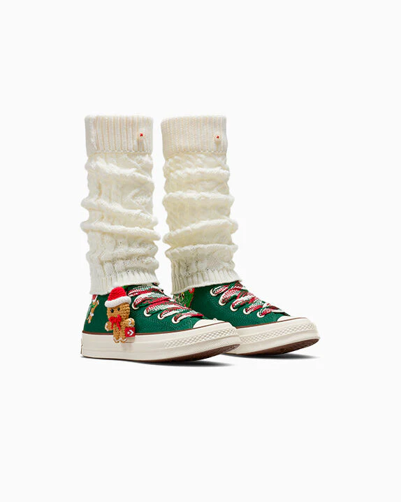 Chuck 70 X-Mas Gingerbread & Knit Sock High Top - Image 17