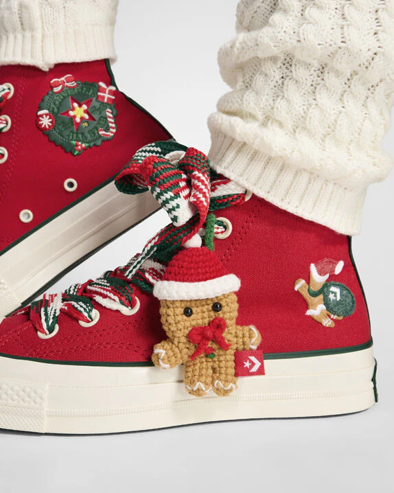 Chuck 70 X-Mas Gingerbread & Knit Sock High Top - Image 3