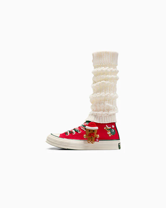 Chuck 70 X-Mas Gingerbread & Knit Sock High Top - Image 5