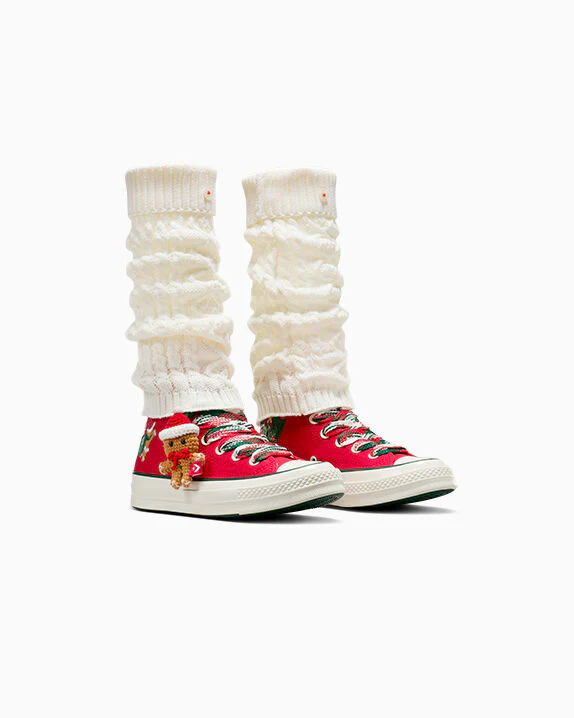 Chuck 70 X-Mas Gingerbread & Knit Sock High Top - Image 7