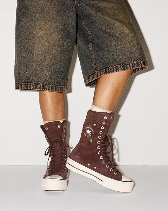 Chuck Taylor All Star Fold-Over Lift Platform XHi Faux Fur - Image 20