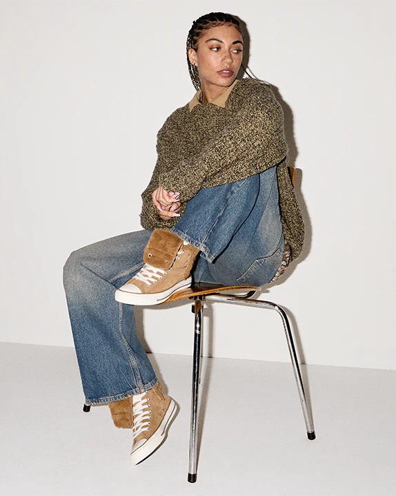 Chuck Taylor All Star Fold Over XHi Faux Fur - Image 22