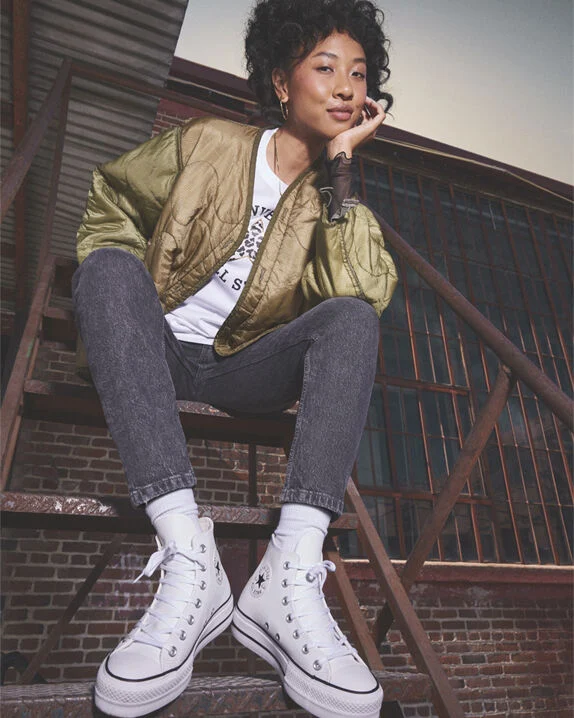 Converse Chuck Taylor All Star Lift Leather High Top - Image 16