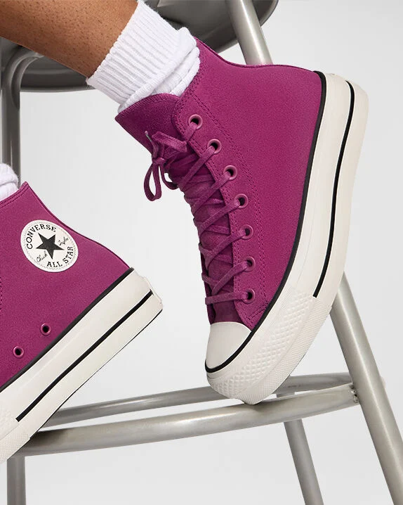 Chuck Taylor All Star Lift Platform Colourful Suede High Top - Image 10