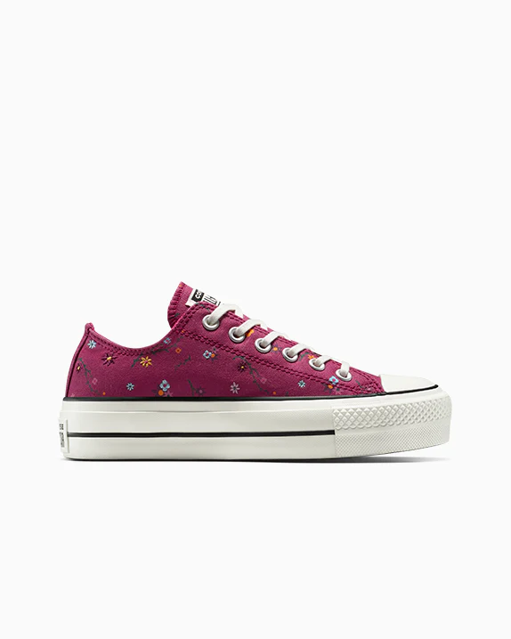 Chuck Taylor All Star Lift Platform Floral Patchwork - Image 4