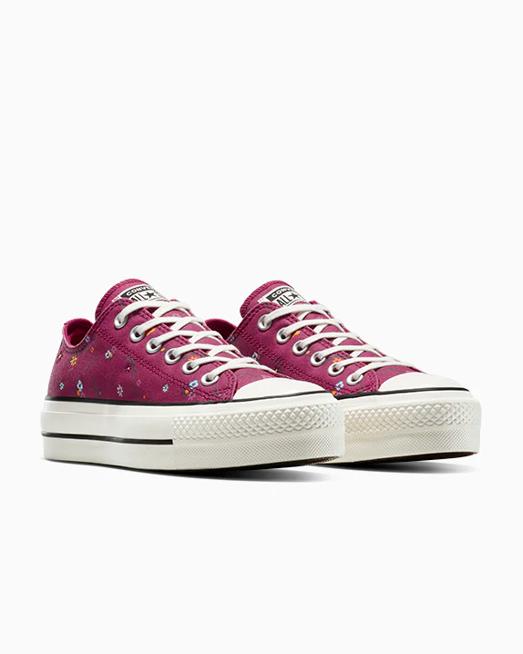 Chuck Taylor All Star Lift Platform Floral Patchwork - Image 5