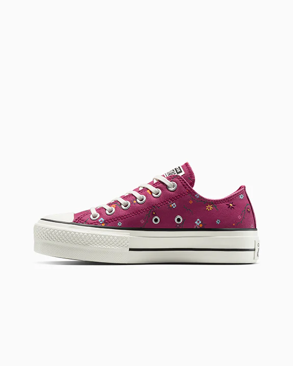 Chuck Taylor All Star Lift Platform Floral Patchwork - Image 6