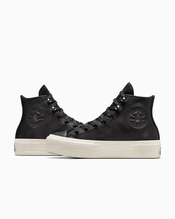 Chuck Taylor All Star Lift Platform Water Repellent Leather High Top - Image 10
