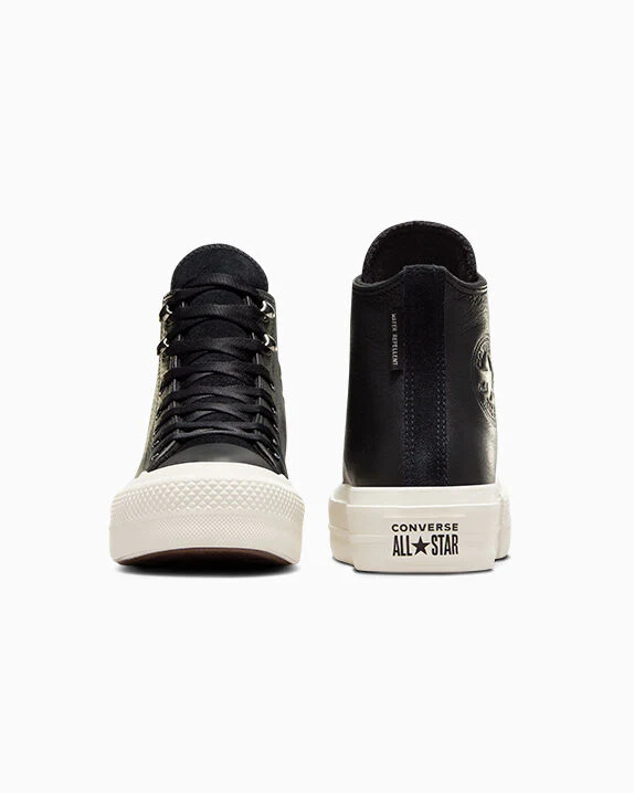Chuck Taylor All Star Lift Platform Water Repellent Leather High Top - Image 11