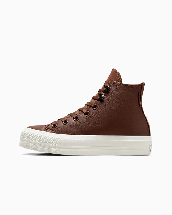 Chuck Taylor All Star Lift Platform Water Repellent Leather High Top - Image 14