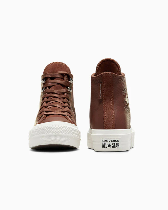Chuck Taylor All Star Lift Platform Water Repellent Leather High Top - Image 16