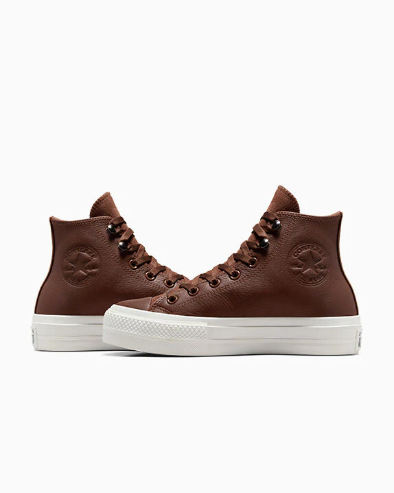 Chuck Taylor All Star Lift Platform Water Repellent Leather High Top - Image 17