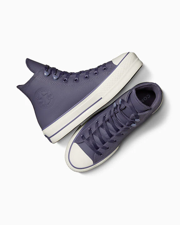 Chuck Tayor All Star Lift Platform Weatherized Leather High Top - Image 17
