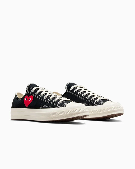 Converse X Comme des Garçons PLAY Chuck 70 OG Single Heart Low Top - Image 7