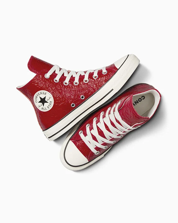 Chuck Taylor All Star Crinkled Leather High Top - Image 5
