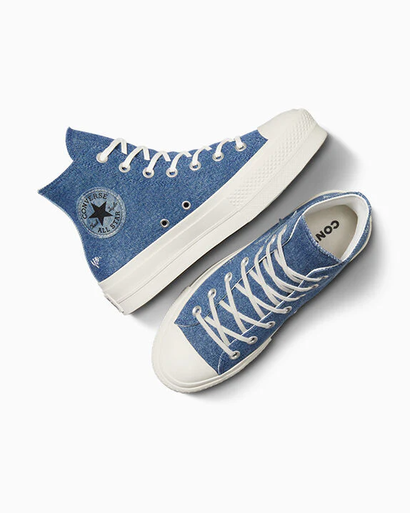 Chuck Taylor All Star Lift Platform Denim High Top - Image 4