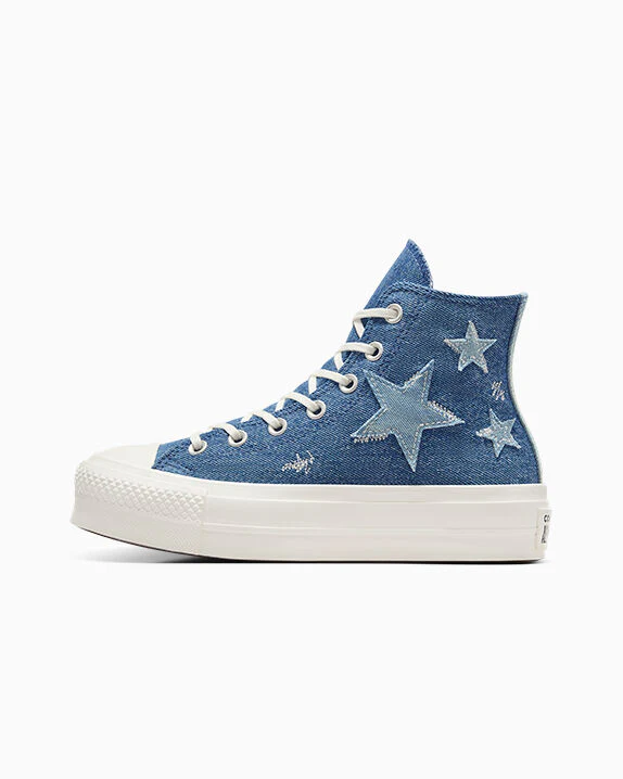 Chuck Taylor All Star Lift Platform Denim High Top - Image 6