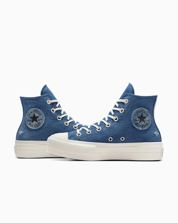 Chuck Taylor All Star Lift Platform Denim High Top - Image 7