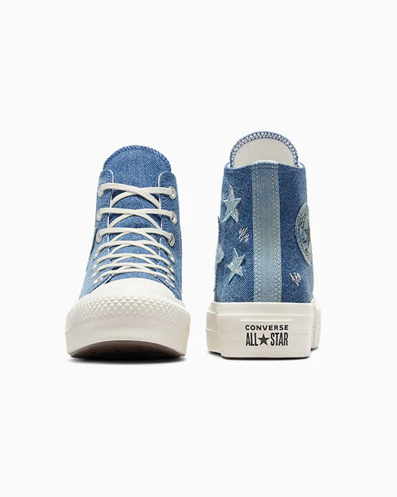 Chuck Taylor All Star Lift Platform Denim High Top - Image 8