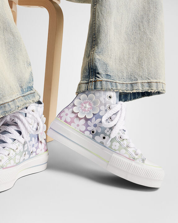 Chuck Taylor All Star Lift Platform Gradient Flowers High Top - Image 2