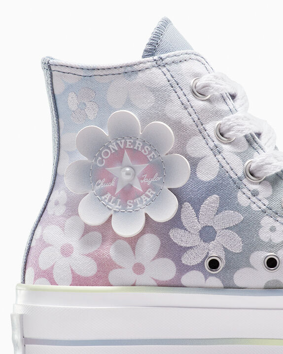 Chuck Taylor All Star Lift Platform Gradient Flowers High Top - Image 7