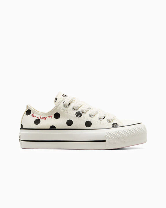 Chuck Taylor All Star Lift Platform Polka Dots Low Top - Image 4