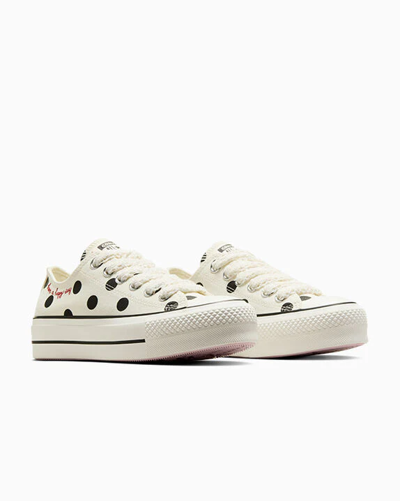 Chuck Taylor All Star Lift Platform Polka Dots Low Top - Image 7