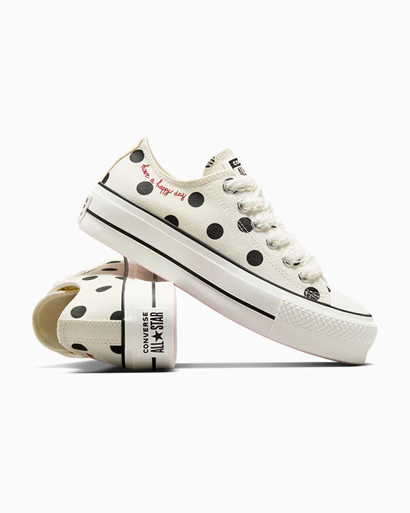 Chuck Taylor All Star Lift Platform Polka Dots Low Top - Image 8