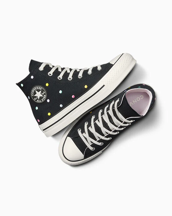 Chuck Taylor All Star Lift Polka Dots Platform High Top - Image 3