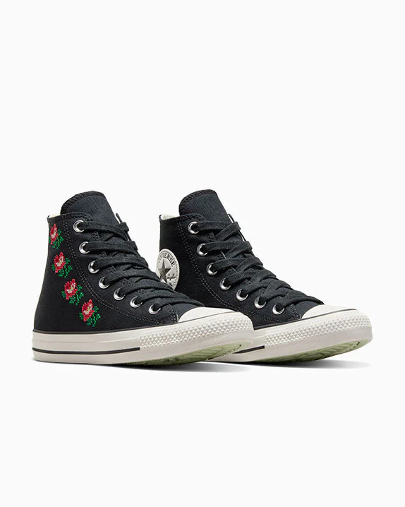 Chuck Taylor All Star Rose Cross Stitch High Top - Image 2