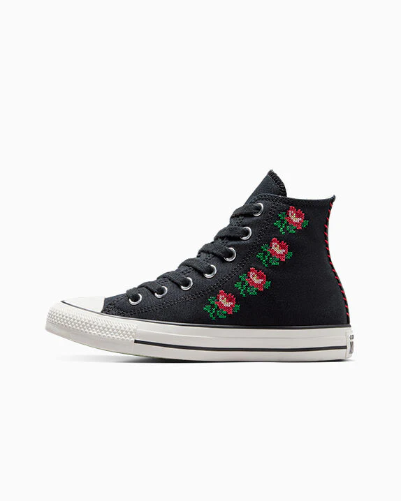 Chuck Taylor All Star Rose Cross Stitch High Top - Image 3