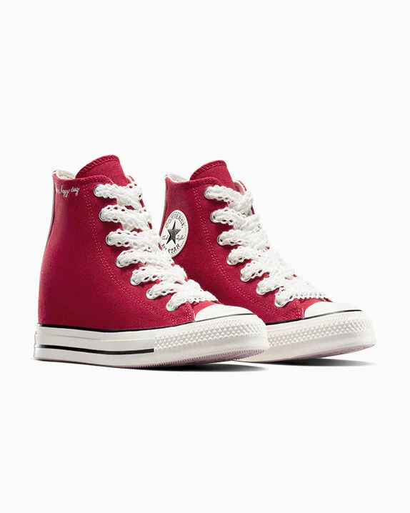 Chuck Taylor All Star Wedge Platform Crochet Laces High Top - Image 2