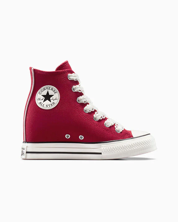 Chuck Taylor All Star Wedge Platform Crochet Laces High Top - Image 4