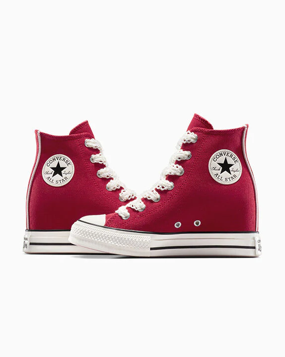 Chuck Taylor All Star Wedge Platform Crochet Laces High Top - Image 6