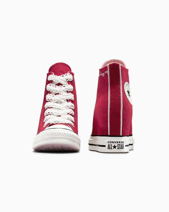 Chuck Taylor All Star Wedge Platform Crochet Laces High Top - Image 7