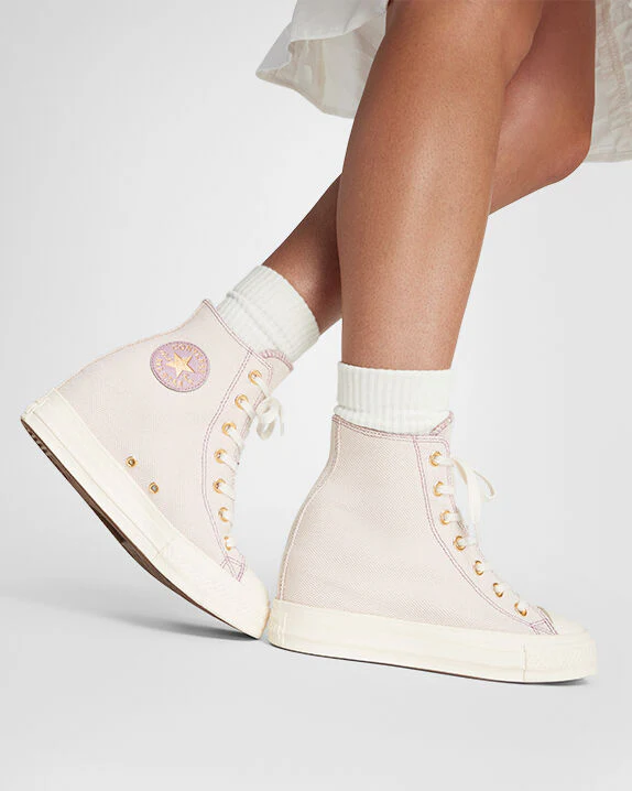 Chuck Taylor All Star Wedge Platform Gold High Top - Image 2