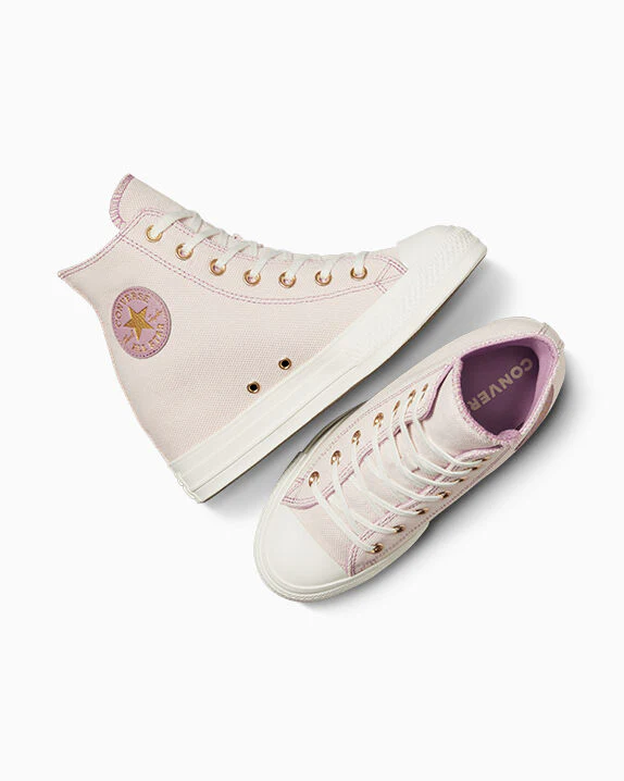Chuck Taylor All Star Wedge Platform Gold High Top - Image 3
