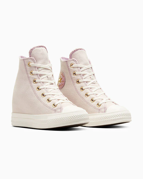 Chuck Taylor All Star Wedge Platform Gold High Top - Image 4