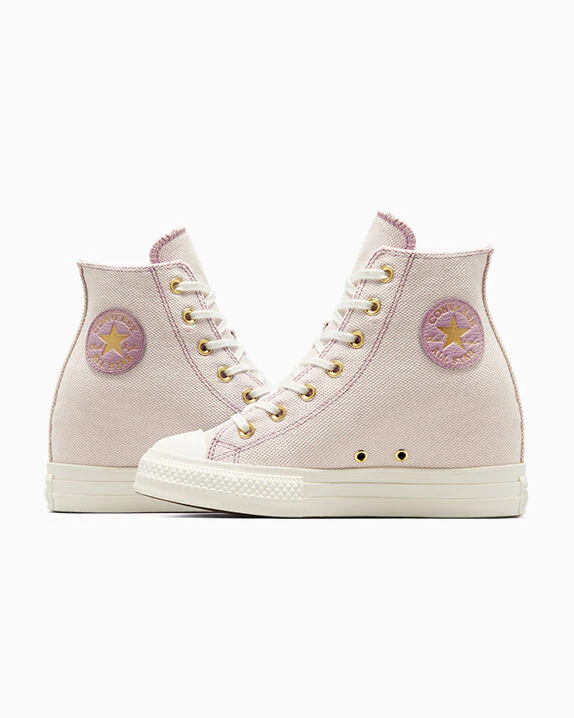 Chuck Taylor All Star Wedge Platform Gold High Top - Image 8