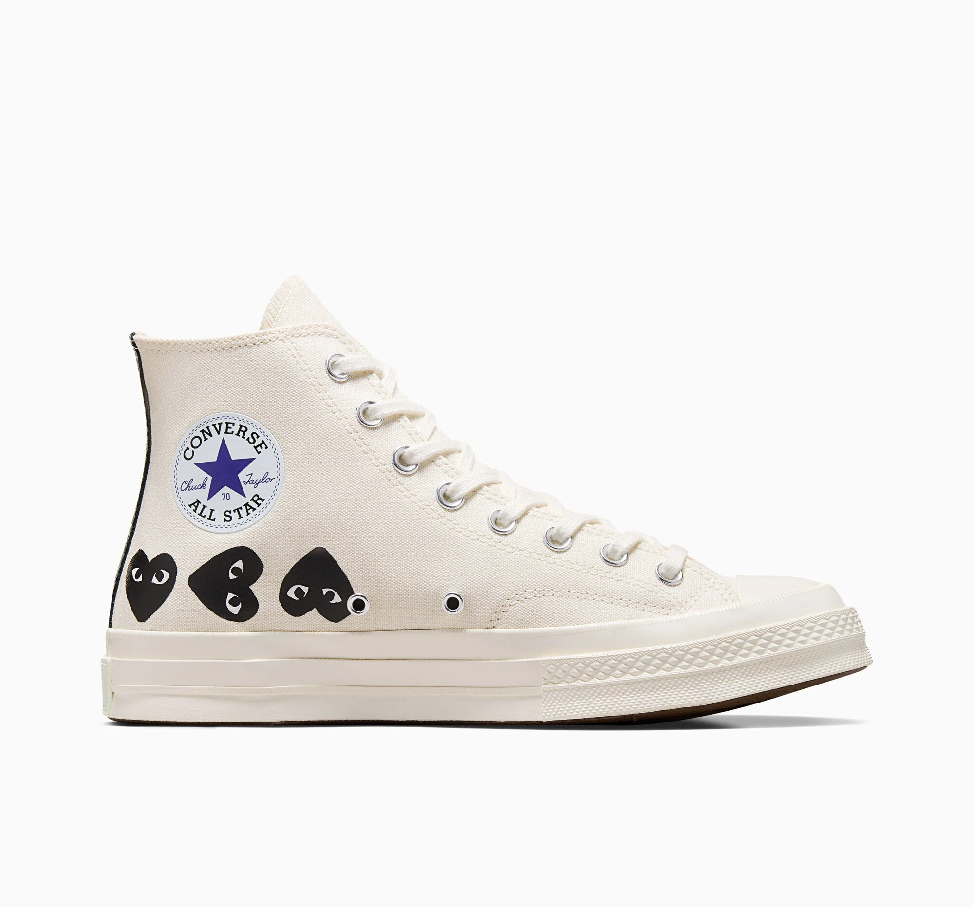 Converse x Comme des Garçons PLAY Chuck 70 Multi Heart High Top - Image 11