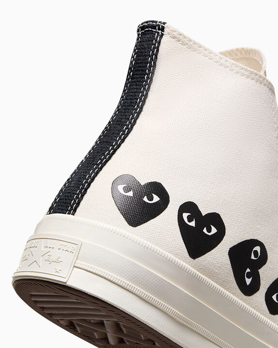 Converse x Comme des Garçons PLAY Chuck 70 Multi Heart High Top - Image 13