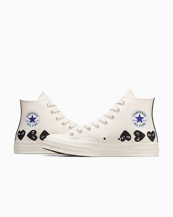 Converse x Comme des Garçons PLAY Chuck 70 Multi Heart High Top - Image 14