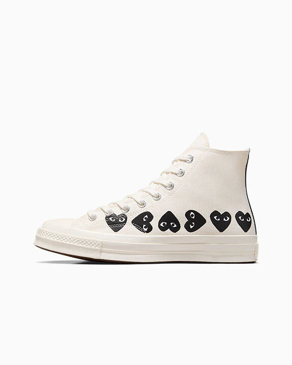 Converse x Comme des Garçons PLAY Chuck 70 Multi Heart High Top - Image 16